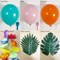 127PCS Tropical Balloon Arch Garland Kit, Teal Blue, Pink & Orange Balloons with Tropical Garland, Ocean & Hawaiian Theme Decorations
